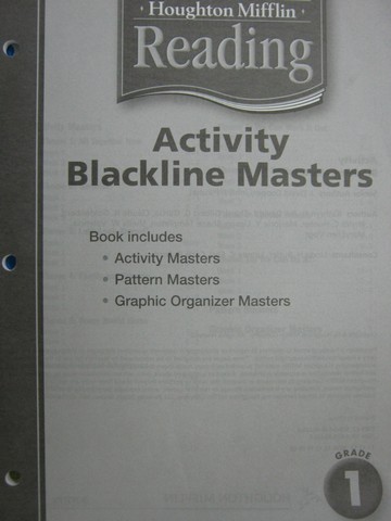 (image for) Reading 1 Activity Blackline Masters (P)