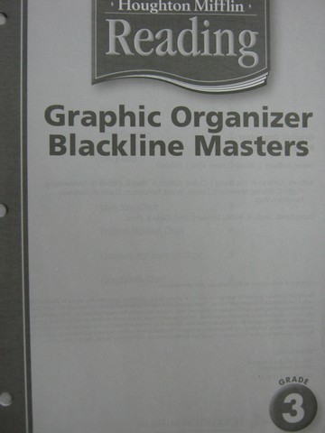 (image for) Reading 3 Graphic Organizer Blackline Masters (P)