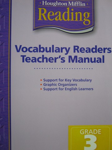 (image for) Reading 3 Vocabulary Readers Teacher's Manual (TE)(P)