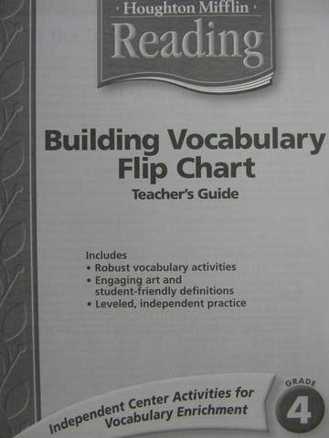 (image for) Reading 4 Building Vocabulary Flip Chart Teacher's Guide (TE)(P)