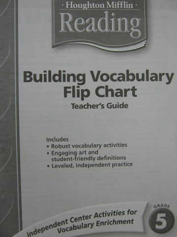 (image for) Reading 5 Building Vocabulary Flip Chart Teacher's Guide (TE)(P)