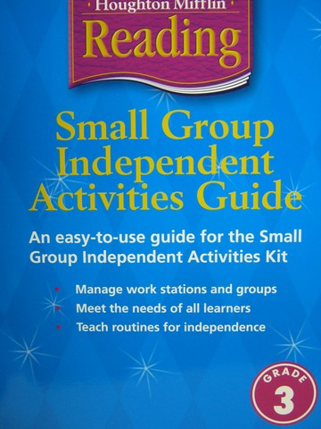 (image for) Reading 3 Small Group Independent Activities Guide (P)