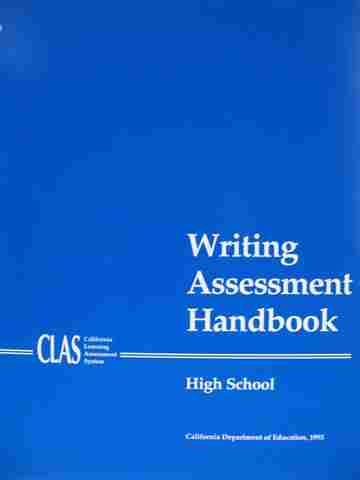 (image for) Writing Assessment Handbook High School (CA)(Loose-Leaf)