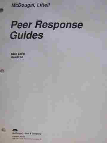 (image for) Peer Response Guides 10 Blue Level (P)