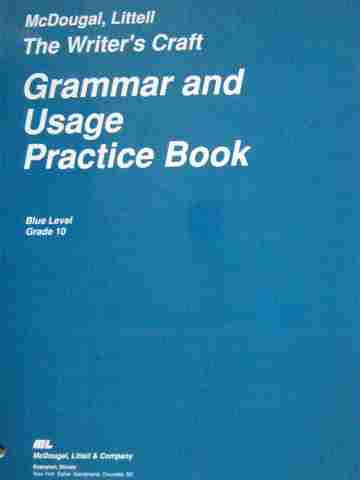 (image for) Writer's Craft 10 Blue Level Grammar & Usage Practice Book (P)