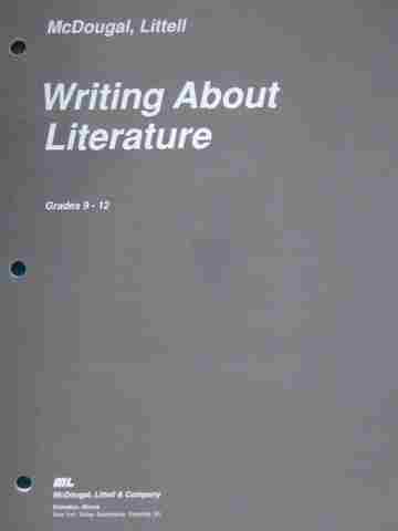 (image for) Writing About Literature Grades 9-12 (P)