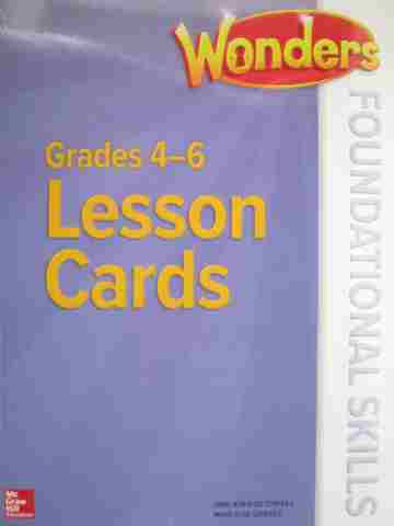 (image for) Wonders 4-6 Foundational Skills Lesson Cards (Card)(Pk)