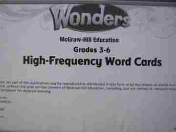 (image for) Wonders 3-6 High-Frequency Word Cards (Card)(Pk)