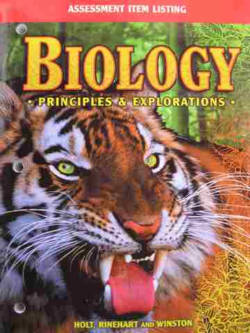 (image for) Biology Principles & Explorations Assessment Item Listing (P)