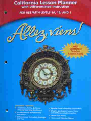 (image for) Allez, viens! 1A/1B/1 California Lesson Planner (CA)(P)