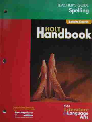 (image for) Spelling TG 2nd Course (TE)(P) by Bill Wahlgren