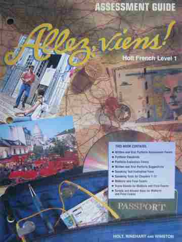 (image for) Allez, viens! 1 Assessment Guide (P) by Purdy & Manley