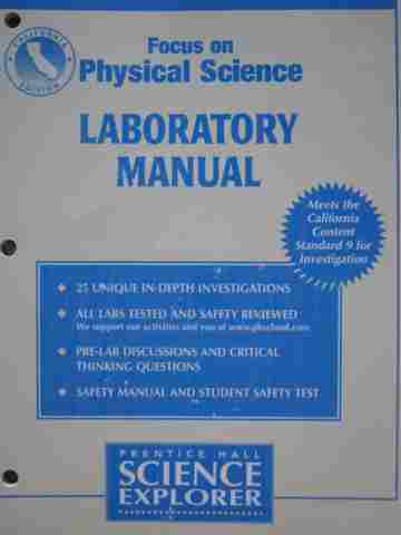 (image for) Focus on Physical Science Laboratory Manual (CA)(P)