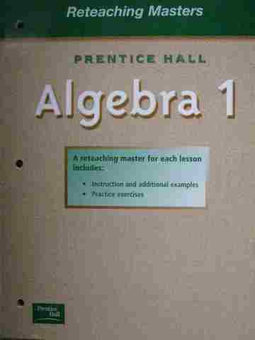 (image for) Algebra 1 Reteaching Masters (P)