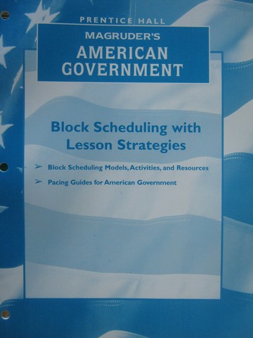 (image for) Magruder's American Government Block Scheduling (P) by Rettig,