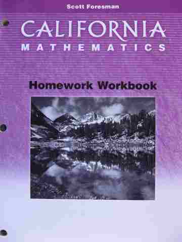 (image for) California Mathematics 5 Homework Workbook (CA)(P)
