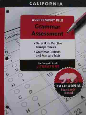 (image for) Literature 7 Grammar Assessment (CA)(P)