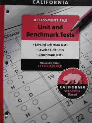 (image for) Literature 7 Unit & Benchmark Tests (CA)(P)