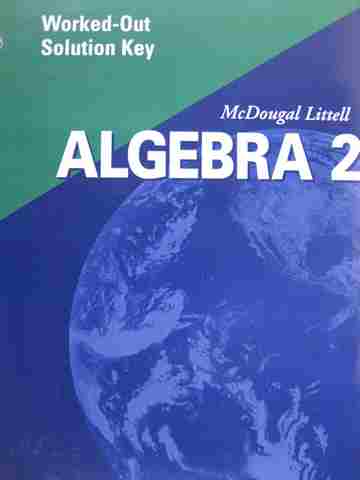 (image for) Algebra 2 Applications Equations Graphs Worked-Out Solution Key (P)