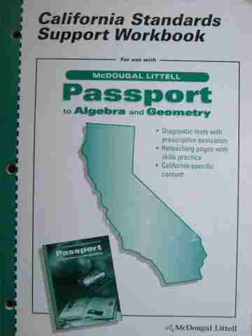(image for) California Standards Support Workbook Grade 7 (CA)(P)