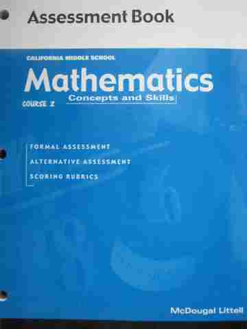 (image for) Mathematics Concepts & Skills Course 2 Assessment Book (CA)(P)