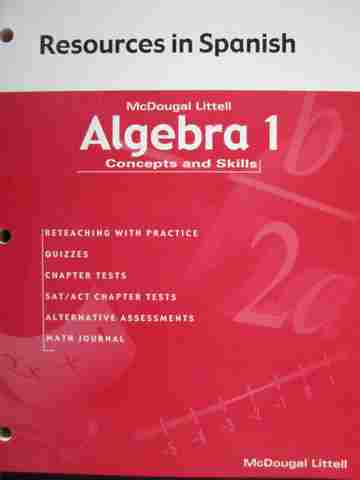 (image for) Algebra 1 Concepts & Skills Resources in Spanish (P)