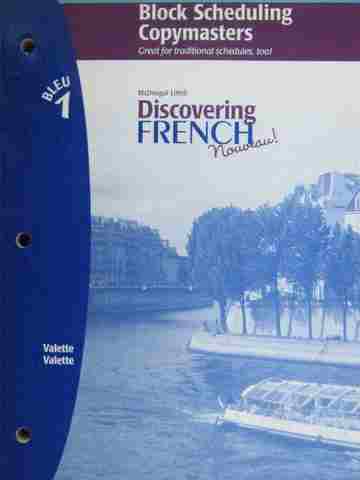 (image for) Discovering French Nouveau! Bleu 1 Block Scheduling Copymasters (P)