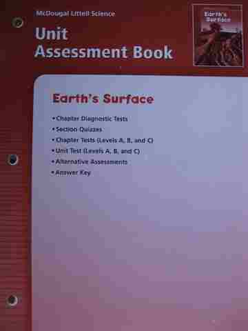 (image for) Earth's Surface Unit Assessment Book (P)