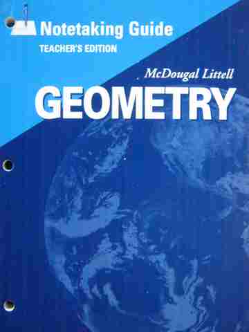 (image for) Geometry Applying Reasoning Measuring Notetaking Guide (TE)(P)