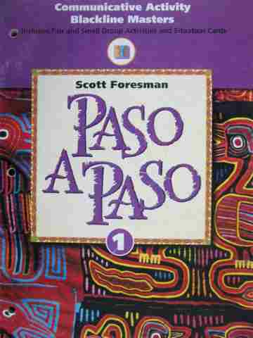 (image for) Paso a paso 1 Communicative Activity BLM (P) by Bateman & Wells