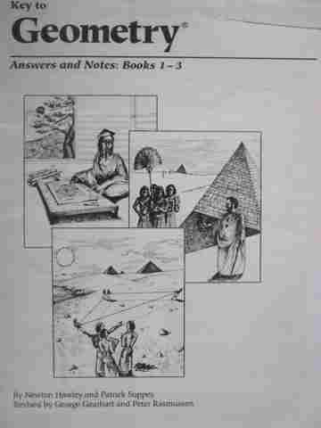 (image for) Key to Geometry Books 1-3 Answers & Notes (P) by Hawley & Suppes