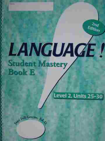 (image for) Language! 2e Level 2 Book E Student Mastery (P) by Greene