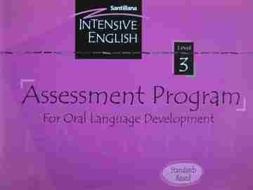(image for) Intensive English 3 Assessment Program for Oral Language (P)