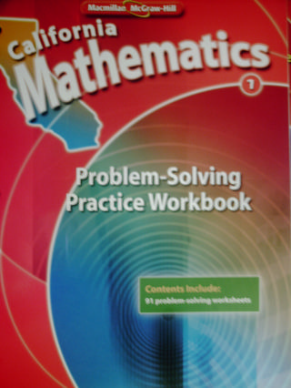 (image for) California Mathematics 1 Problem-Solving Practice Workbook (P)