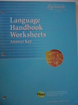 (image for) Elements of Literature Introductory Course Language Handbook (P)