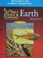 (image for) Holt Earth Science Datasheets for LabBook Answer Key (CA)(P)
