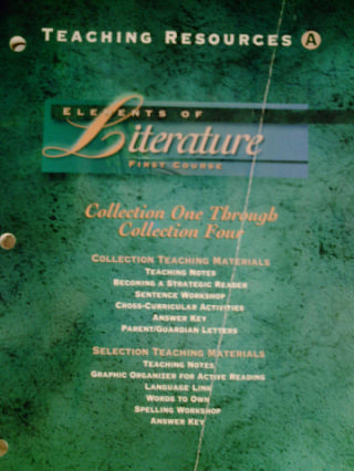 (image for) Elements of Literature 1st Course Teaching Resources A (TE)(P)