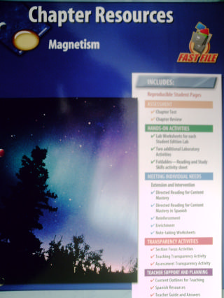 (image for) Glencoe Physical Science Chapter Resources Magnetism (P)