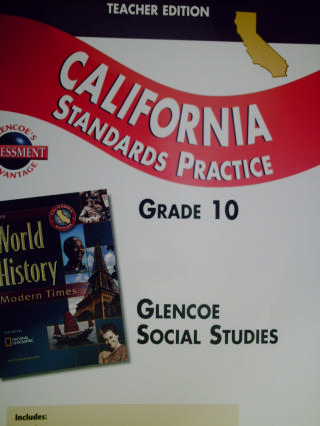 (image for) World History Modern Times California Standards Practice (TE)(P)