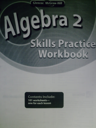 (image for) Glencoe Algebra 2 Skills Practice Workbook (P)