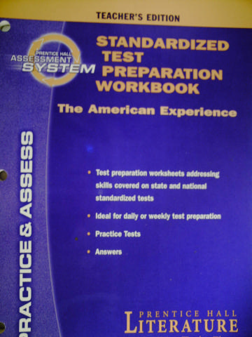 (image for) Literature American Experience Standardized Test TE (TE)(P)