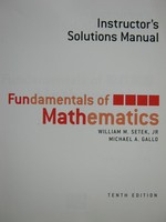 (image for) Fundamentals of Mathematics 10th Edition ISM (TE)(P) by Gallo,