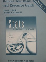 (image for) Stats Modeling the World 2e Printed Test Bank & Resource (P)