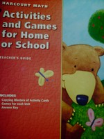 (image for) Harcourt Math K Activities & Games for Home or School (CA)(P)