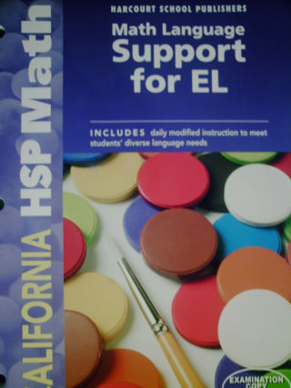 (image for) California HSP Math 1 Math Language Support for EL (CA)(P)