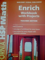 (image for) California HSP Math 4 Enrich Workbook with Projects TE (TE)(P)