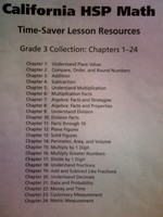 (image for) California HSP Math 3 Time-Saver Lesson Resources (CA)(Pk)