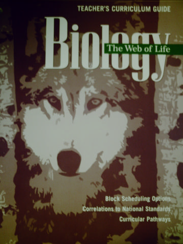 (image for) Biology The Web of Life Teacher's Curriculum Guide (TE)(P)