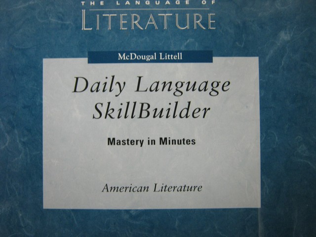 (image for) Language of Literature American Literature Daily Langua (Spiral)