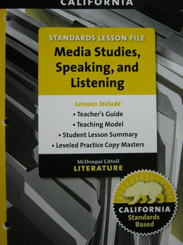 (image for) Literature 6 Media Studies Speaking & Listening (CA)(P)